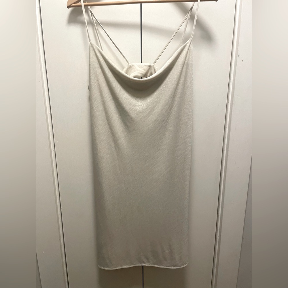 Cynthia Steffe metallic slip mini